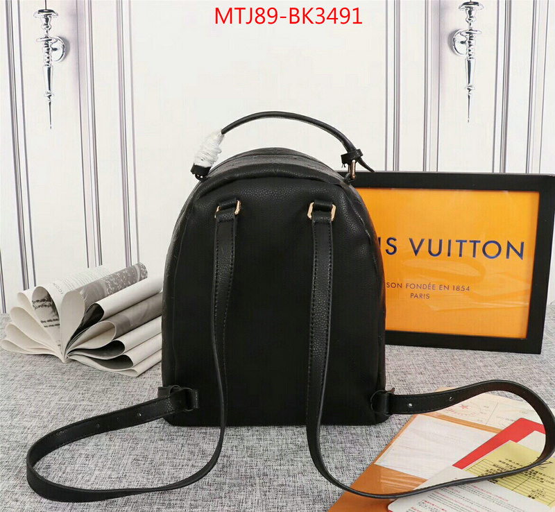 LV Bags(4A)-Backpack-,ID: BK3491,$:89USD