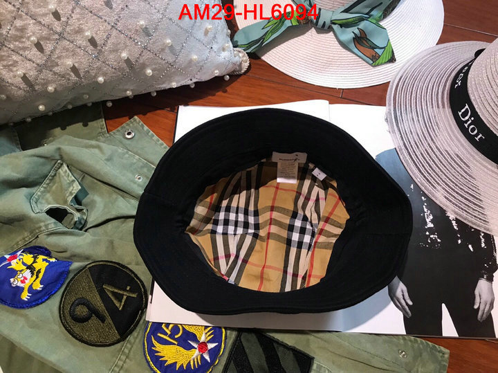 Cap (Hat)-Burberry,top fake designer , ID: HL6094,$: 29USD