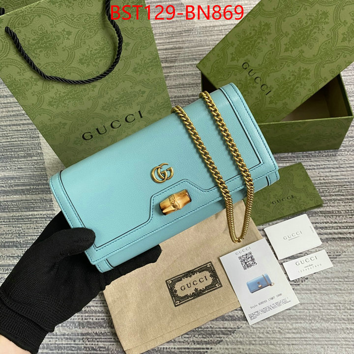 Gucci Bags(TOP)-Diagonal-,ID: BN869,$:129USD