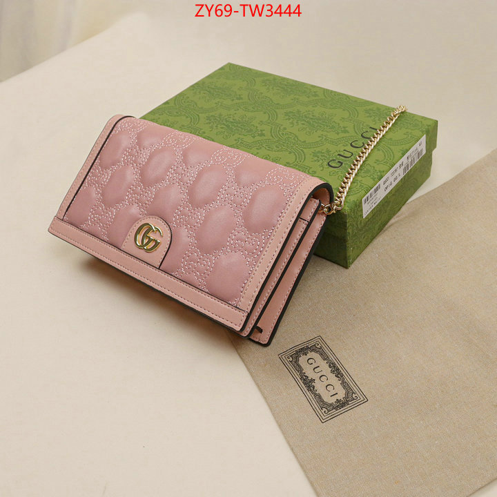 Gucci Bags(4A)-Wallet-,the best ,ID: TW3444,$: 69USD