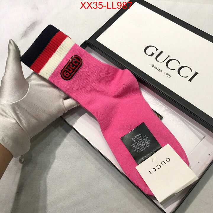 Sock-Gucci,replica aaaaa designer , ID: LL987,$:35USD