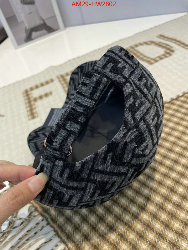 Cap (Hat)-Fendi,fake designer , ID: HW2802,$: 29USD