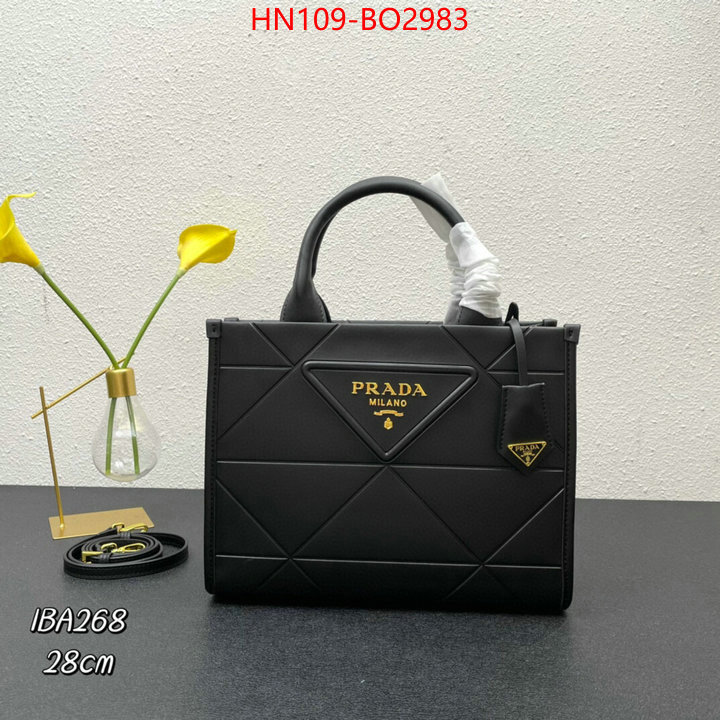 Prada Bags(4A)-Handbag-,replica 2023 perfect luxury ,ID: BO2983,$: 109USD