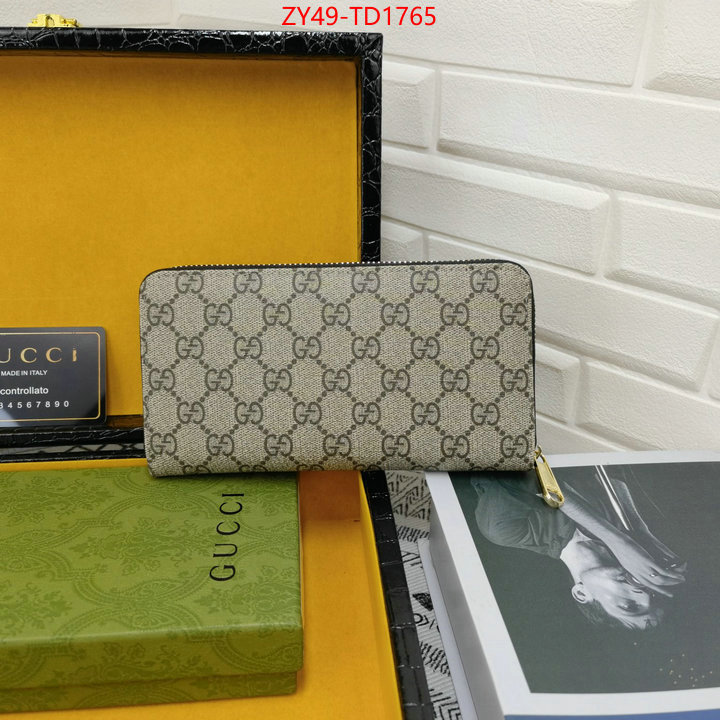 Gucci Bags(4A)-Wallet-,cheap high quality replica ,ID: TD1765,$: 49USD