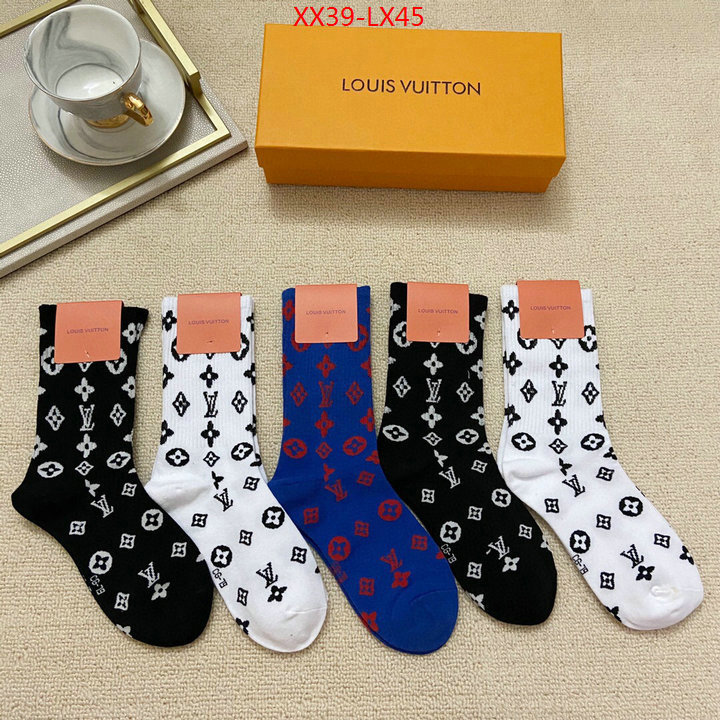 Sock-LV,designer fashion replica , ID:LX45,$: 39USD