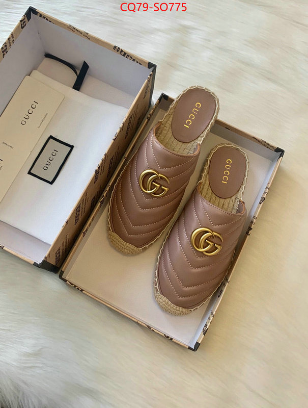 Women Shoes-Gucci,top fake designer , ID: SO775,$: 79USD