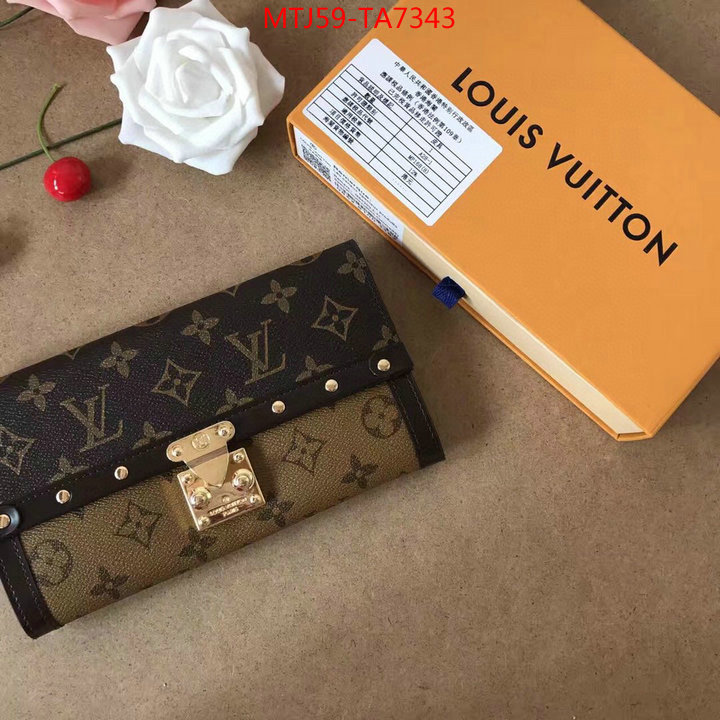 LV Bags(4A)-Wallet,ID: TA7343,$: 59USD