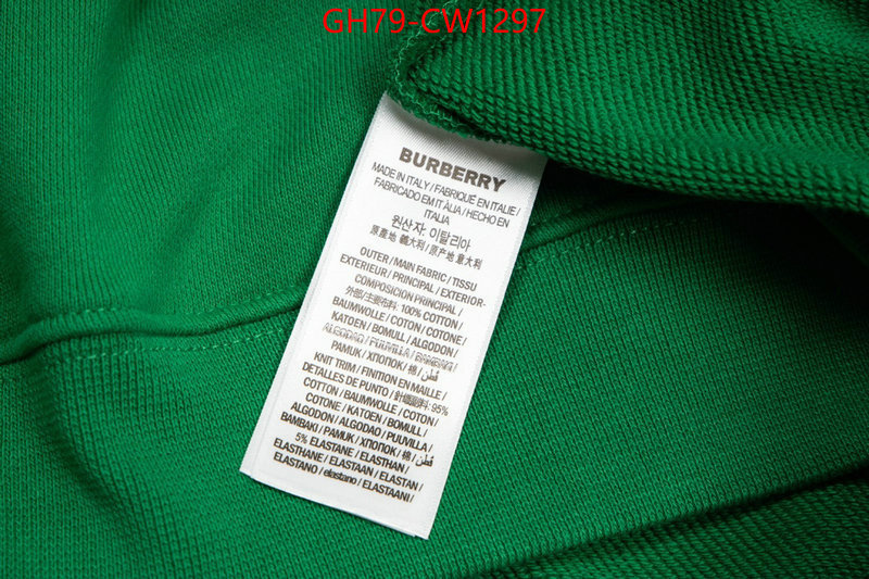 Clothing-Burberry,top sale , ID: CW1297,$: 79USD