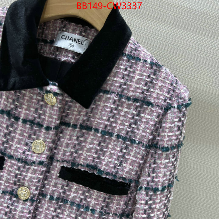Clothing-Chanel,buy best high quality , ID: CW3337,$: 149USD