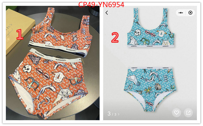 Swimsuit-Burberry,mirror quality , ID: YN6954,$: 49USD