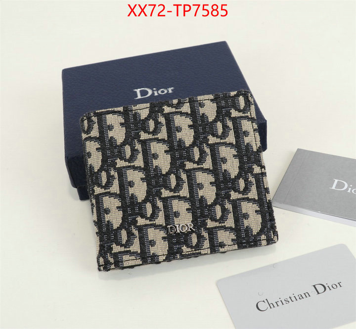 Dior Bags(TOP)-Wallet-,ID: TP7585,$: 72USD