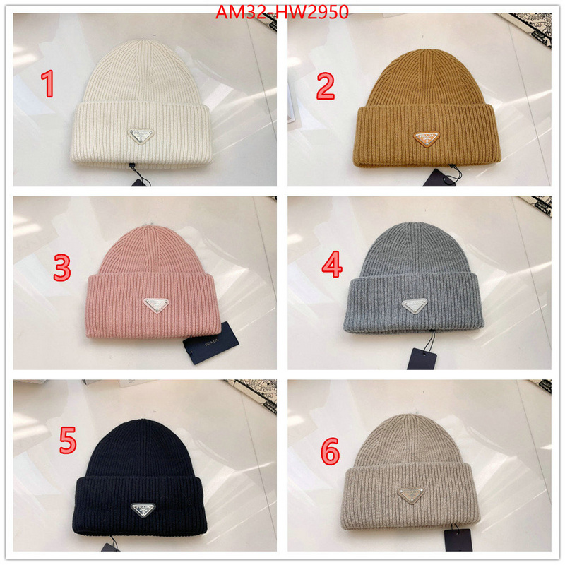 Cap (Hat)-Prada,top 1:1 replica , ID: HW2950,$: 32USD