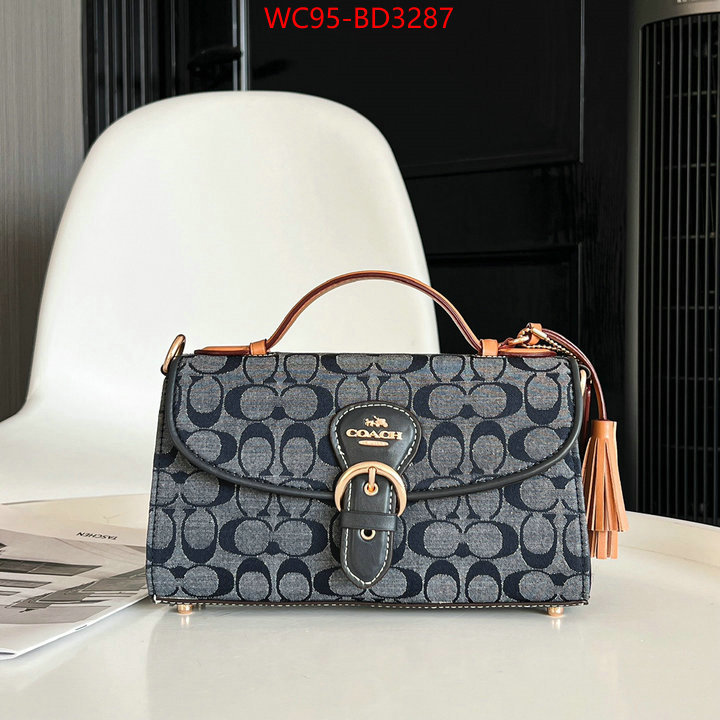 Coach Bags(4A)-Diagonal,1:1 replica wholesale ,ID: BD3287,$: 95USD