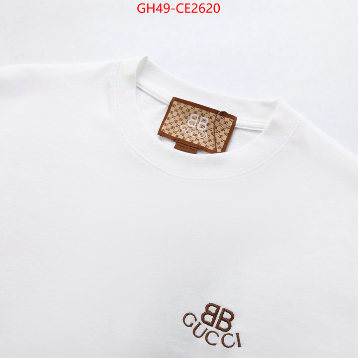 Clothing-Gucci,buy top high quality replica , ID: CE2620,$: 49USD