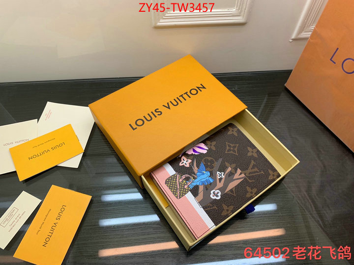 LV Bags(4A)-Wallet,high quality replica ,ID: TW3457,$: 45USD