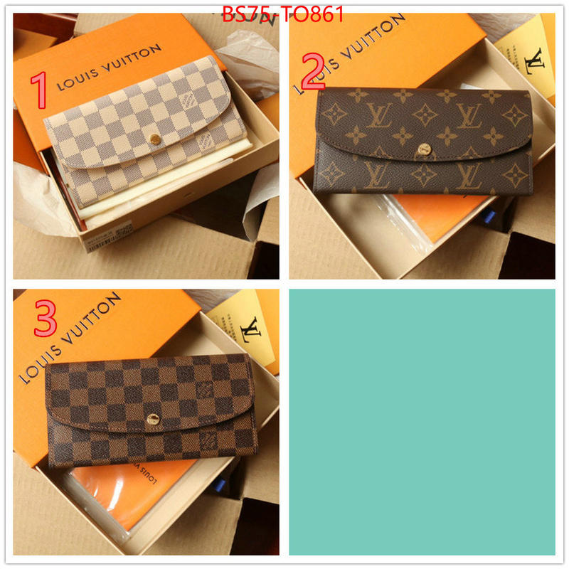 LV Bags(TOP)-Wallet,ID: TO861,$: 75USD