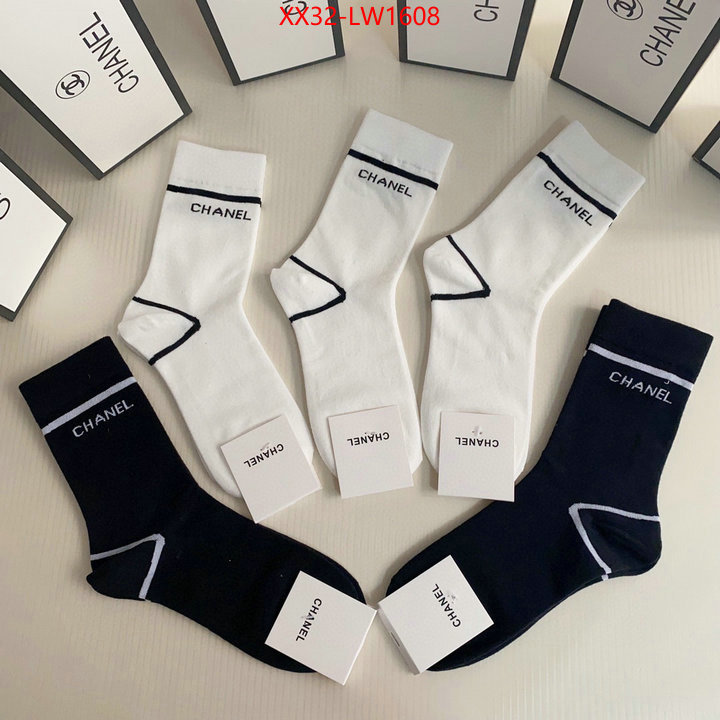 Sock-Chanel,website to buy replica , ID: LW1608,$: 32USD