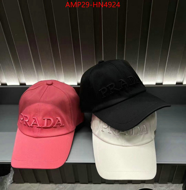 Cap (Hat)-Prada,good quality replica , ID: HN4924,$: 29USD
