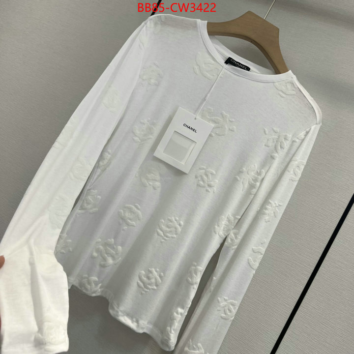 Clothing-Chanel,2023 replica wholesale cheap sales online , ID: CW3422,$: 85USD