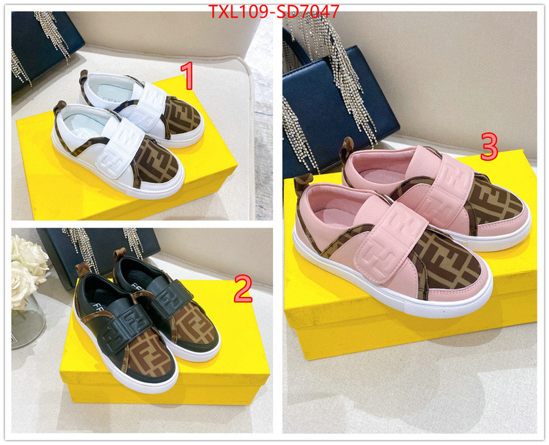 Kids shoes-Fendi,1:1 replica wholesale , ID: SD7047,$: 109USD