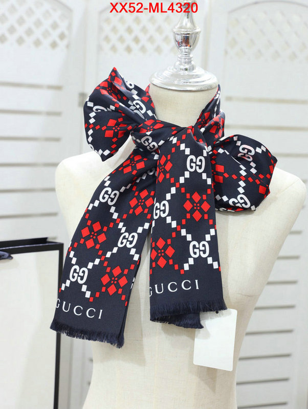 Scarf-Gucci,top perfect fake , ID: ML4320,$: 52USD