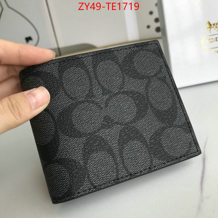 Coach Bags(4A)-Wallet,2023 luxury replicas ,ID: TE1719,$: 49USD