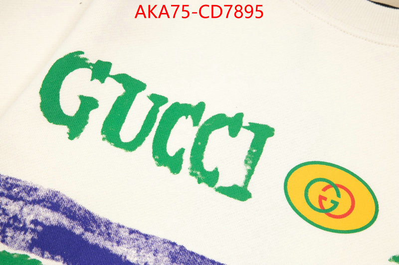 Clothing-Gucci,top designer replica , ID: CD7895,$: 75USD