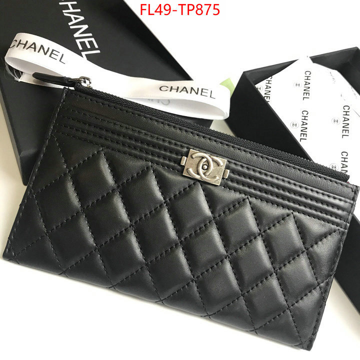 Chanel Bags(4A)-Wallet-,ID: TP875,$: 49USD