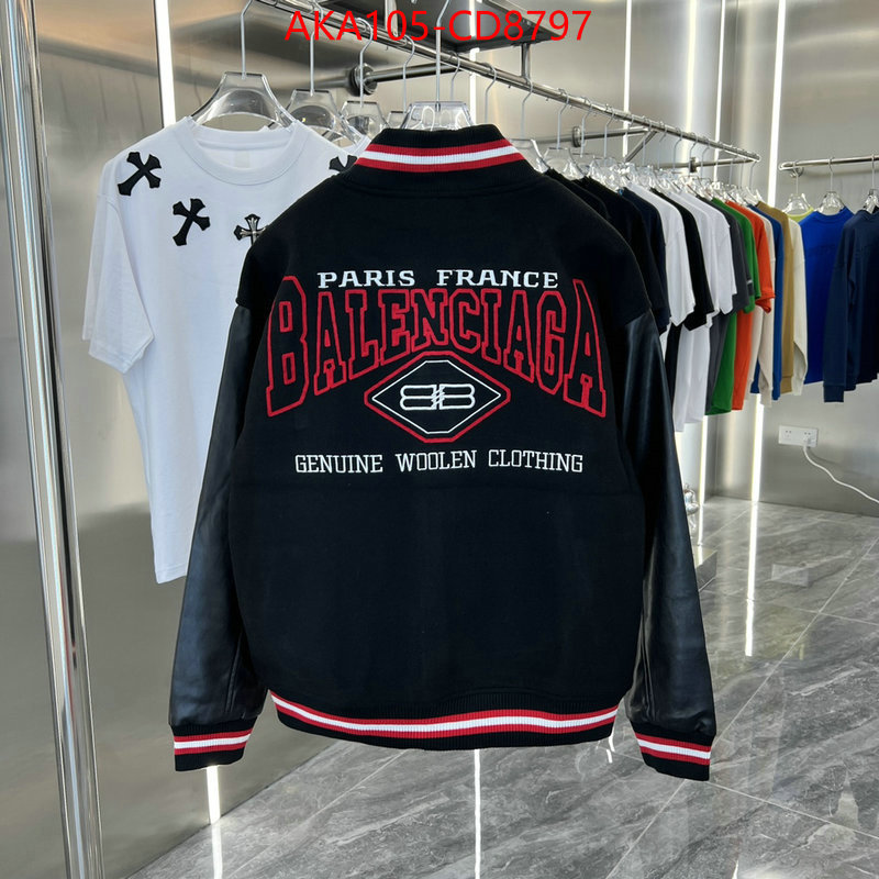 Clothing-Balenciaga,replica aaaaa+ designer , ID: CD8797,$: 105USD