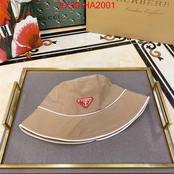 Cap (Hat)-Prada,replica aaaaa+ designer , ID:HA2001,$: 39USD