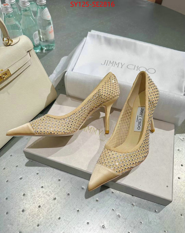 Women Shoes-Jimmy Choo,replica 1:1 high quality , ID: SE2816,$: 125USD