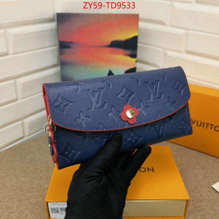 LV Bags(4A)-Wallet,online ,ID: TD9533,$: 59USD