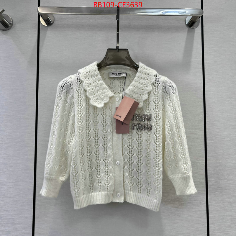 Clothing-MIU MIU,2023 aaaaa replica customize , ID: CE3639,$: 109USD