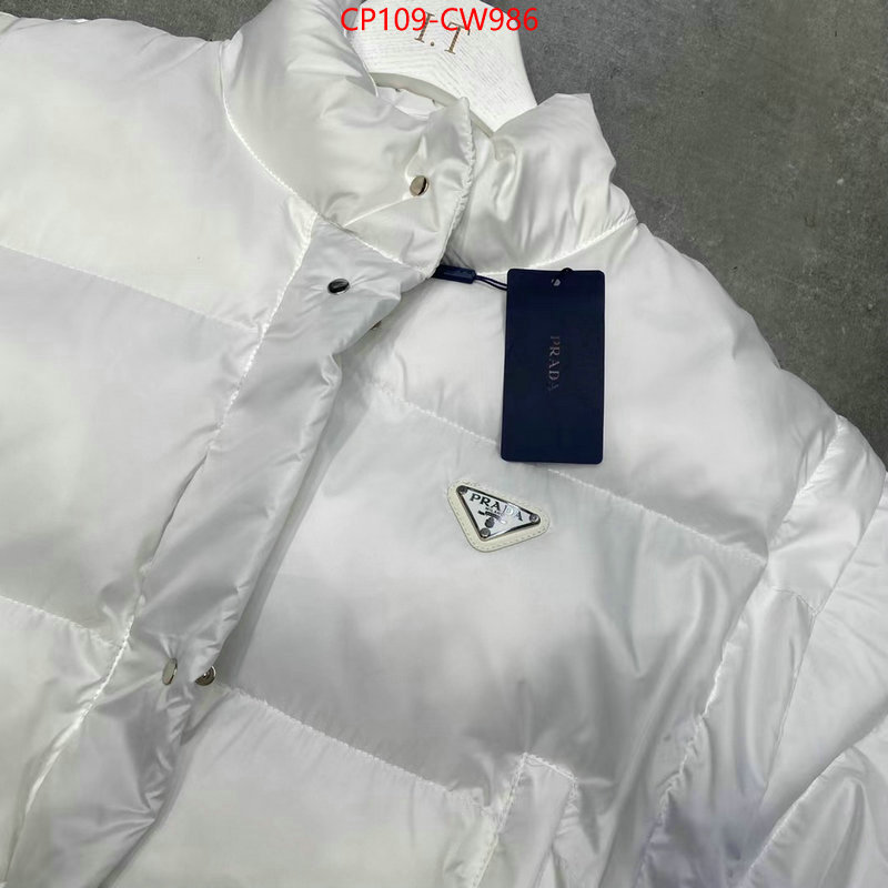 Down jacket Women-Prada,aaaaa replica , ID: CW986,$: 109USD