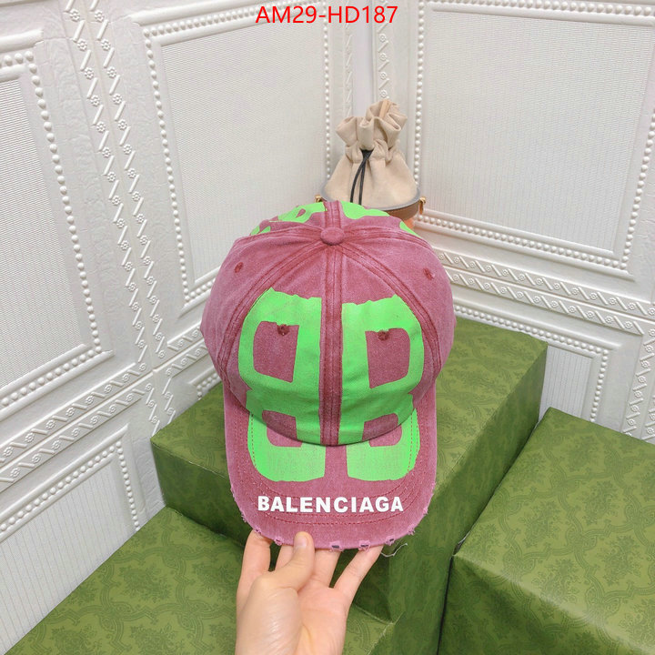 Cap (Hat)-Balenciaga,knockoff highest quality , ID: HD187,$: 29USD