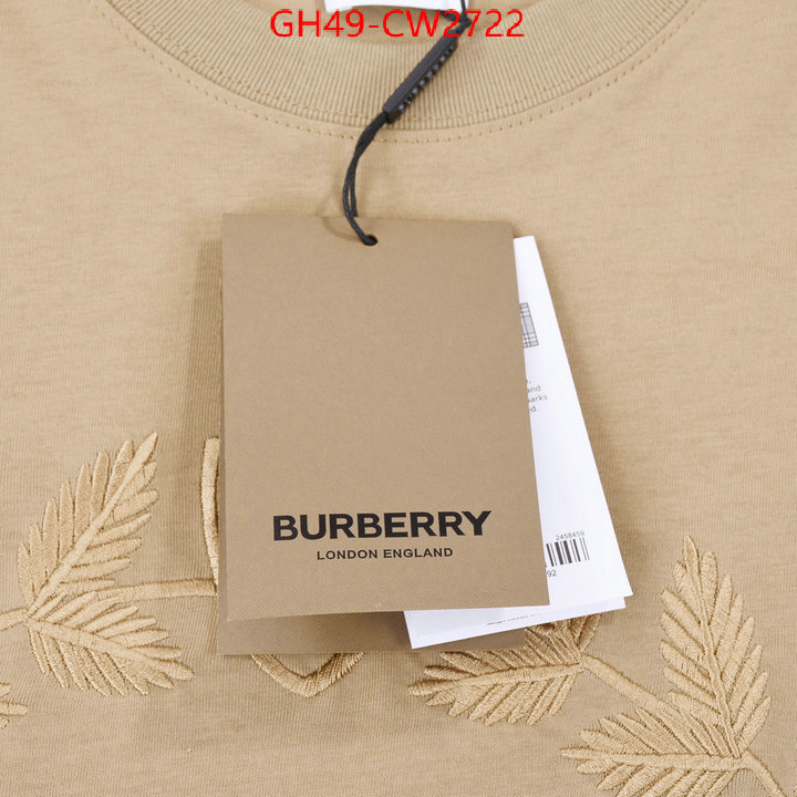 Clothing-Burberry,7 star quality designer replica , ID: CW2722,$: 49USD