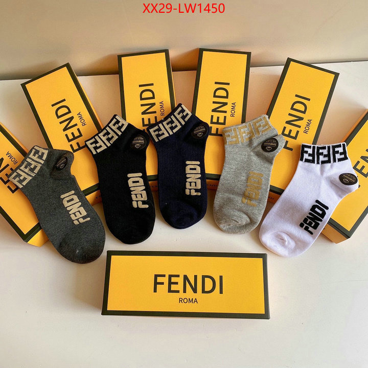 Sock-Fendi,2023 replica wholesale cheap sales online , ID: LW1450,$: 29USD