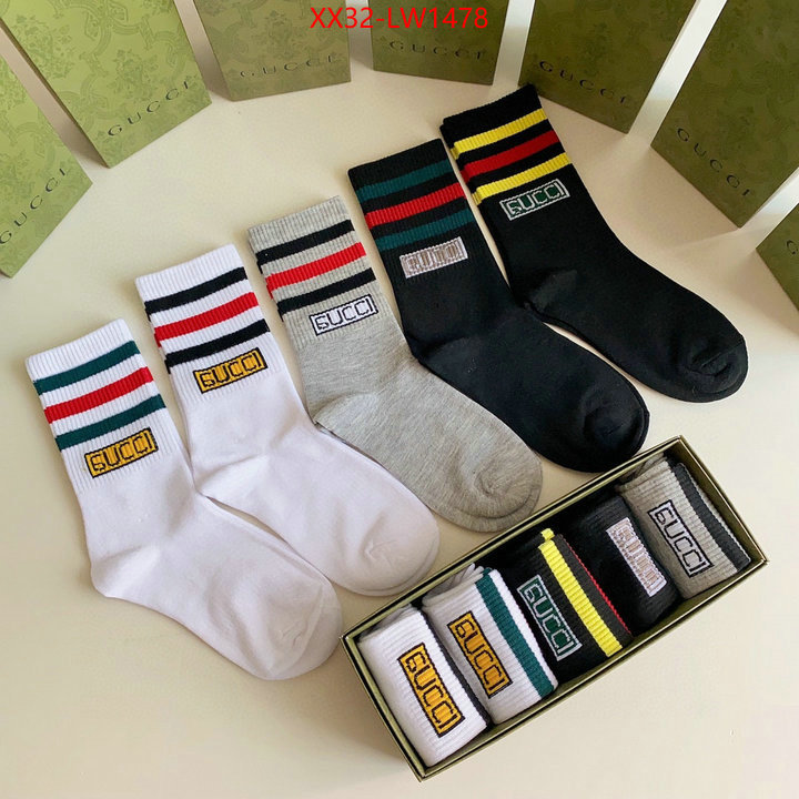 Sock-Gucci,exclusive cheap , ID: LW1478,$: 32USD