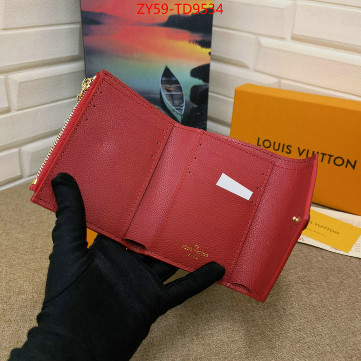 LV Bags(4A)-Wallet,luxury fashion replica designers ,ID: TD9534,$: 59USD