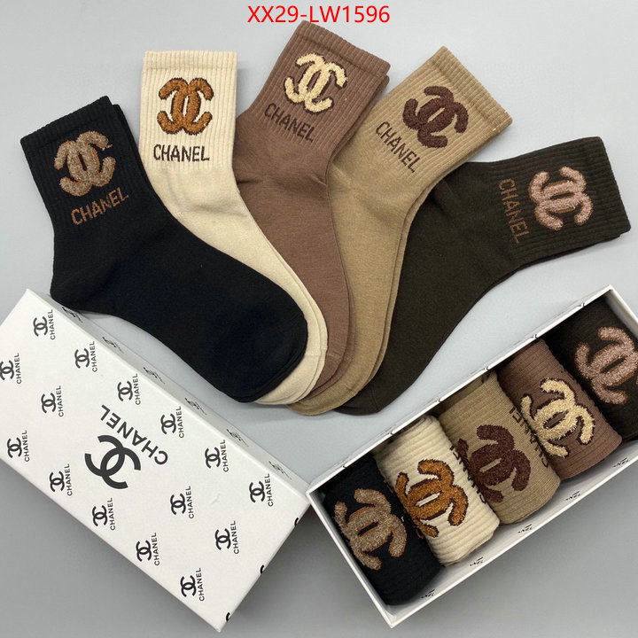 Sock-Chanel,where can i buy the best 1:1 original , ID: LW1596,$: 29USD