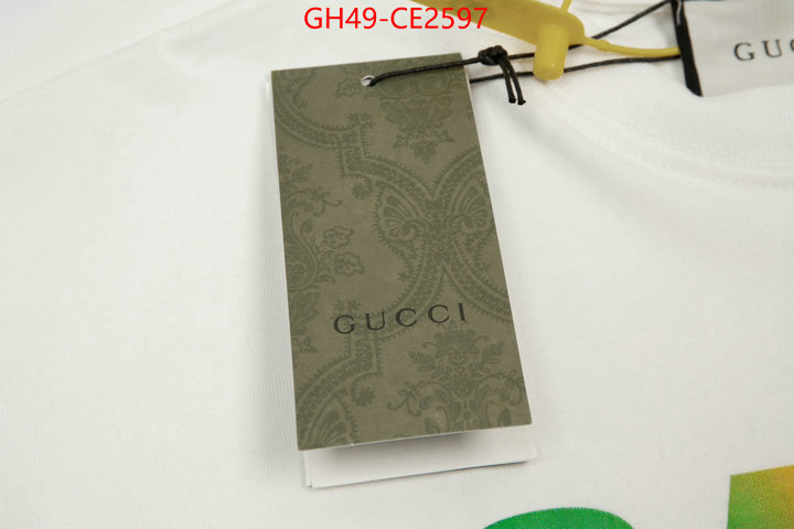 Clothing-Gucci,shop cheap high quality 1:1 replica , ID: CE2597,$: 49USD