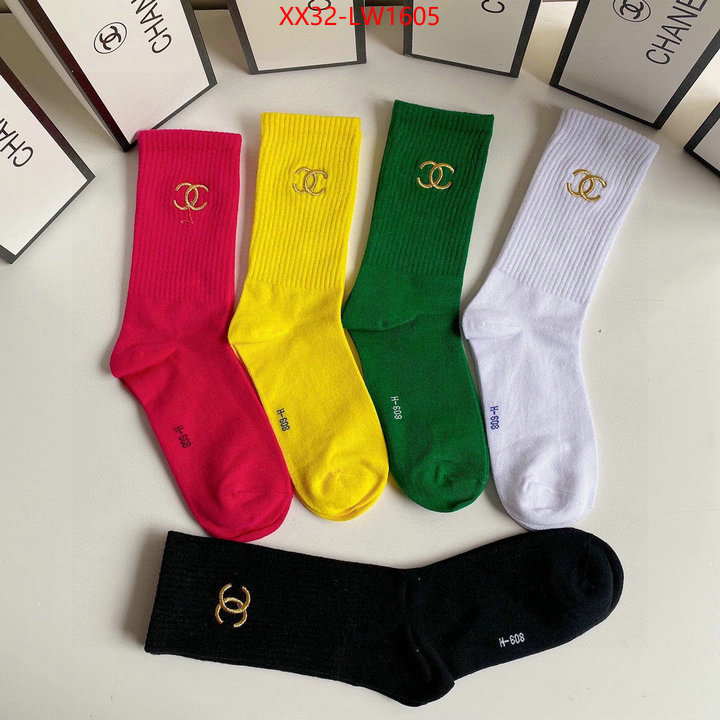 Sock-Chanel,replica 1:1 high quality , ID: LW1605,$: 32USD