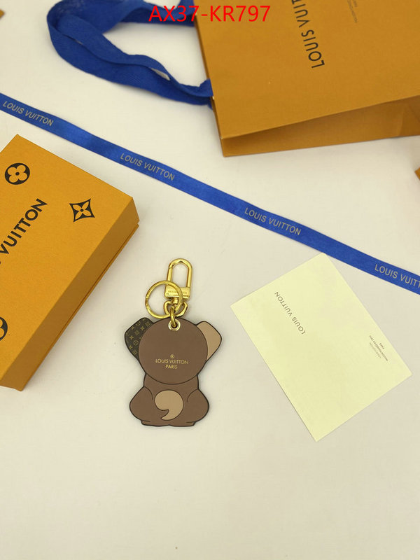 Key pendant-LV,outlet 1:1 replica ,ID: KR797,$: 37USD