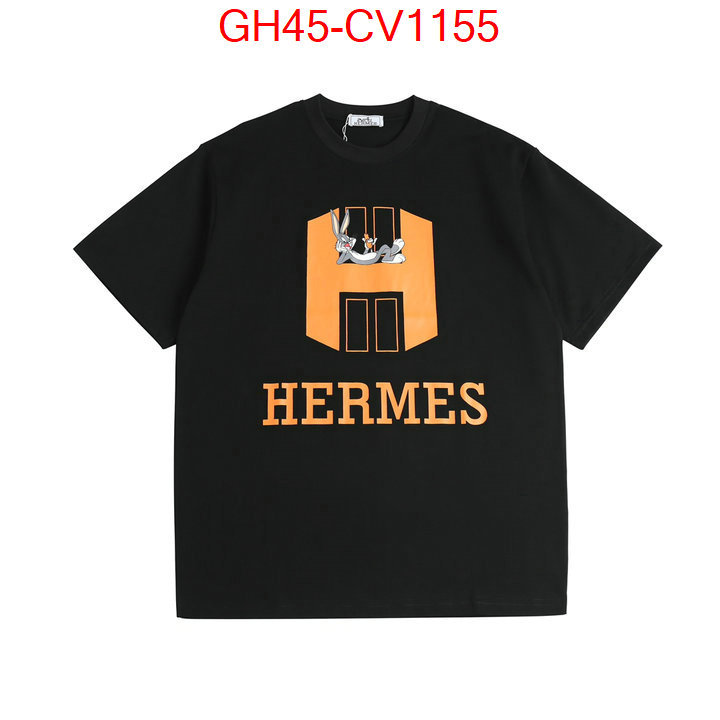 Clothing-Hermes,2023 luxury replicas , ID: CV1155,$: 45USD