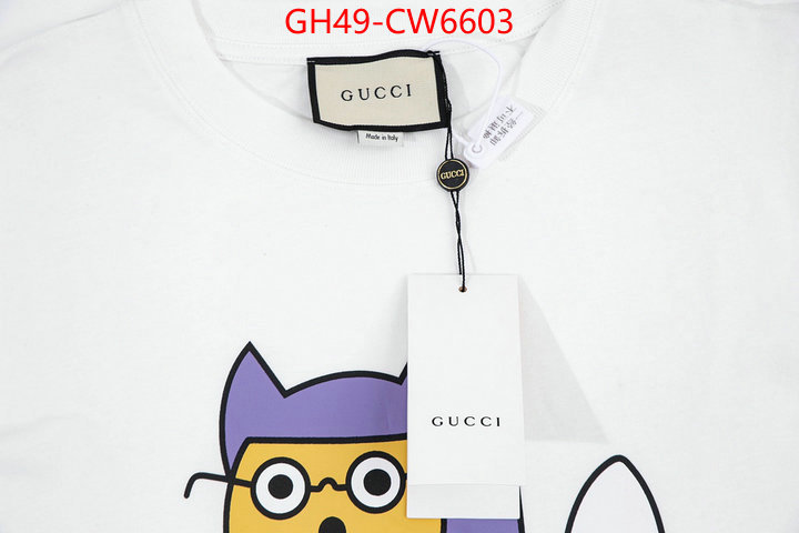 Clothing-Gucci,best luxury replica , ID: CW6603,$: 49USD