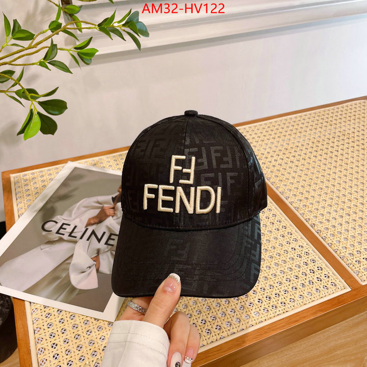 Cap (Hat)-Fendi,what's the best to buy replica , ID: HV122,$: 32USD