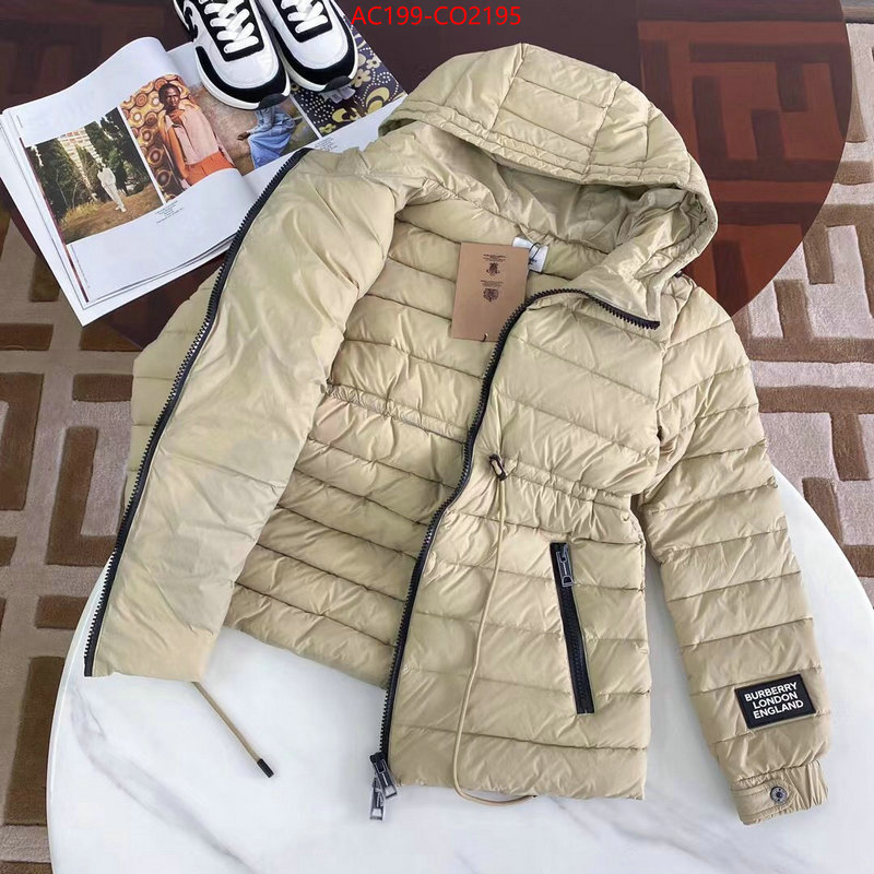 Down jacket Women-Burberry,replica online , ID: CO2195,$: 199USD