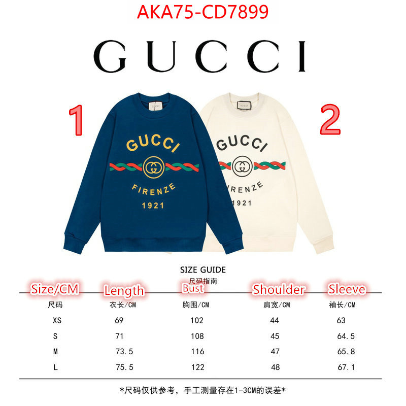 Clothing-Gucci,7 star quality designer replica , ID: CD7899,$: 75USD