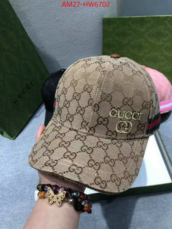 Cap (Hat)-Gucci,wholesale , ID: HW6702,$: 27USD