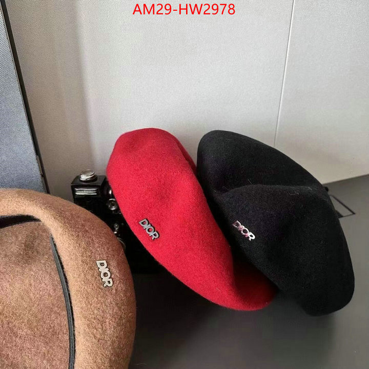 Cap (Hat)-Dior,we provide top cheap aaaaa , ID: HW2978,$: 29USD